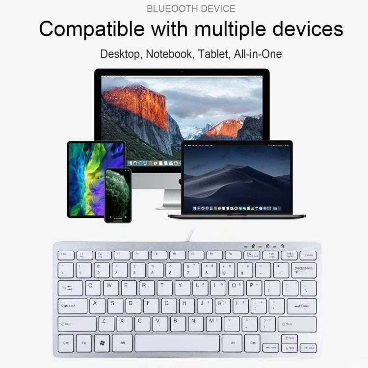 450 78 Keys Ultra-thin USB Wired Keyboard