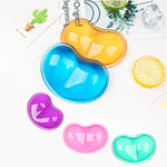 MONTIAN 2 PCS Transparent Silicone Bracer Heart-shaped Mouse Wrist Supporter, Random Color Delivery, Heart-shaped