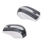 MZ-011 2.4GHz 1600DPI Wireless Rechargeable Optical Mouse with HUB Function, White + Royal Blue, Pearl White, Blue, Silver, Black, Black Silver