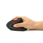 HXSJ T29 Bluetooth 3.0 Wireless Bluetooth 6-Keys 2400 DPI Adjustable Ergonomics Optical Vertical Mouse, 6 Buttons T29 Grey