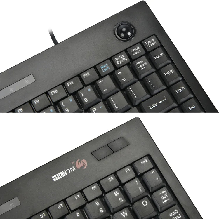 MC Saite MC-9712 Wired 88 Keys Multimedia Computer Keyboard with Trackball for Windows, MC-9712