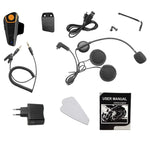 BT-S2 Single 2.4GHz Bluetooth V3.0 Interphone Headsets for Motorcycle Helmet, Auto Answering, Support FM, Intercom Distance up to 1000m, BT-S2 Single