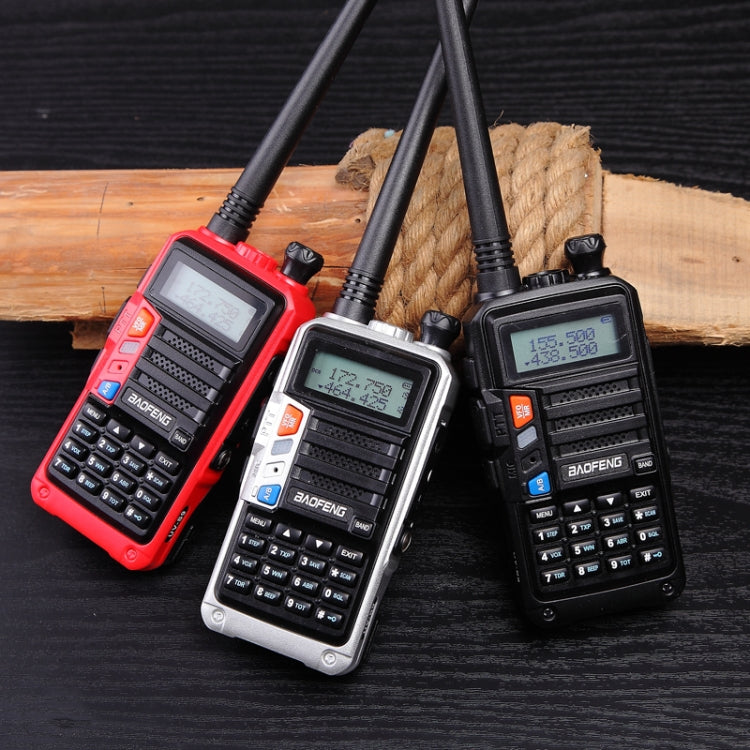Baofeng BF-UV5R Plus S9 FM Interphone Handheld Walkie Talkie, US Plug, Red, US Plug, Silver, US Plug, Black, US Plug