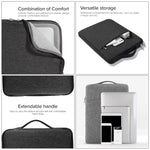 13.3 inch Universal Fashion Soft Laptop Denim Bags Portable Zipper Notebook Laptop Case Pouch for MacBook Air / Pro, Lenovo and other Laptops, Size: 35.5x26.5x2cm, 13.3 inch Purple, 13.3 inch Magenta, 13.3 inch Blue, 13.3 inch Grey, 13.3 inch Dark Blue...