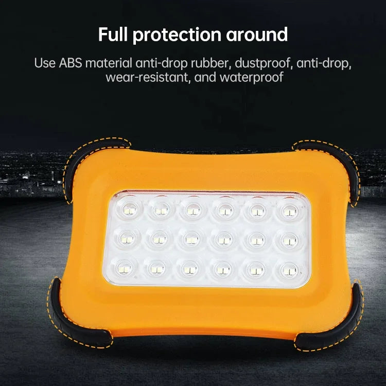 50W 32 LEDs Solar Portable Camping Light Magnetic Lighting Emergency Light with Four Levels of Brightness & Power Bank & Battery Indicator