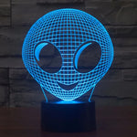 7 Color Discoloration Creative Visual Stereo Lamp Desk Lamp Night Light, Alien Style