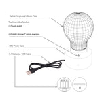 7 Color Discoloration Creative Visual Stereo Lamp Desk Lamp Night Light, Snowman Style Model 2