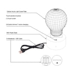 7 Colour Discoloration Creative Visual Stereo Lamp Desk Lamp Night Light, Motorcycle Shape