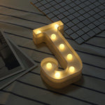 Dry Battery Powered Warm White Standing Hanging LED Holiday Light, A, N, O, B, P, C, Q, D, E, R, F, G, T, U, I, V, J, W, K, X, L, Z, M