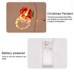 1.5m 10 Lights Christmas Snowman LED Decorative Light String, Christmas Snowman