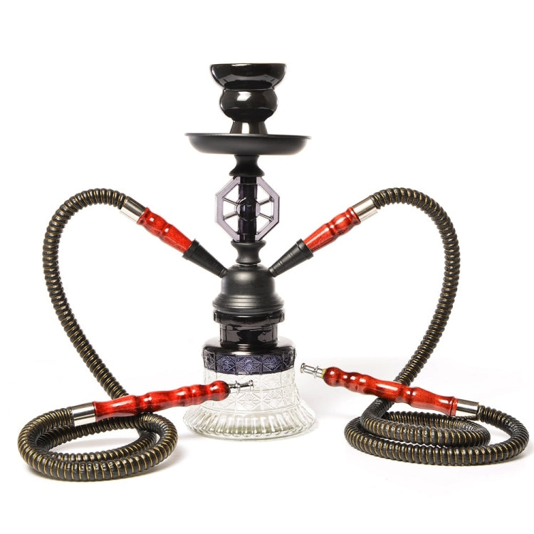 019-MZ729 Double Tube Glass Hookah