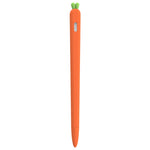 LOVE MEI For Apple Pencil 2 Carrot Shape Stylus Pen Silicone Protective Case Cover, For Apple Pencil 2