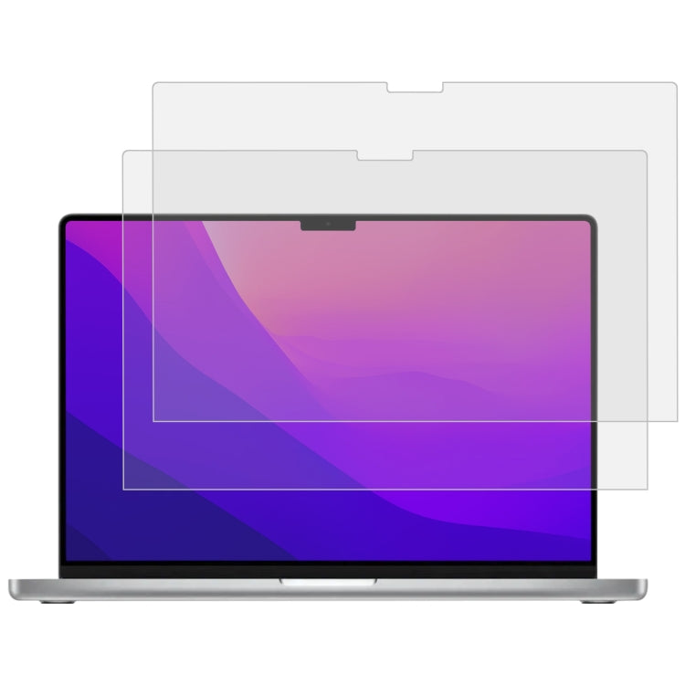 2 PCS 9H Laptop Screen Explosion-proof Tempered Glass Protective Film For MacBook Pro 14.2 inch A2442/14 M5 2025 A3434/M5 2026, For MacBook Pro 14.2 inch A2442/A2779/14 M5 2025 A3434/M5 2026