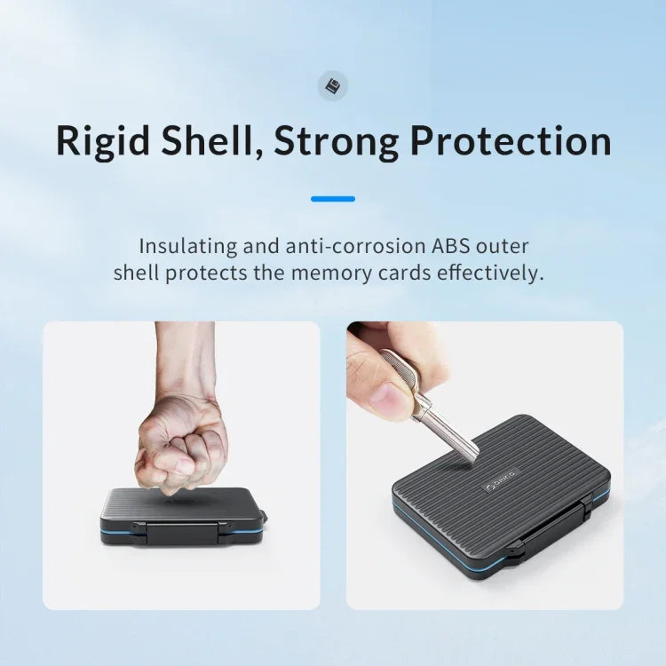 ORICO PHCD-6-BK-BP Card Reader Memory Card Digital Storage Box, PHCD-6-BK-BP