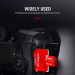 MICRODATA 128GB Class10 Red and Grey TF(Micro SD) Memory Card, 128GB