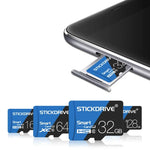 STICKDRIVE 32GB High Speed U1 Blue and Black TF(Micro SD) Memory Card, 32GB