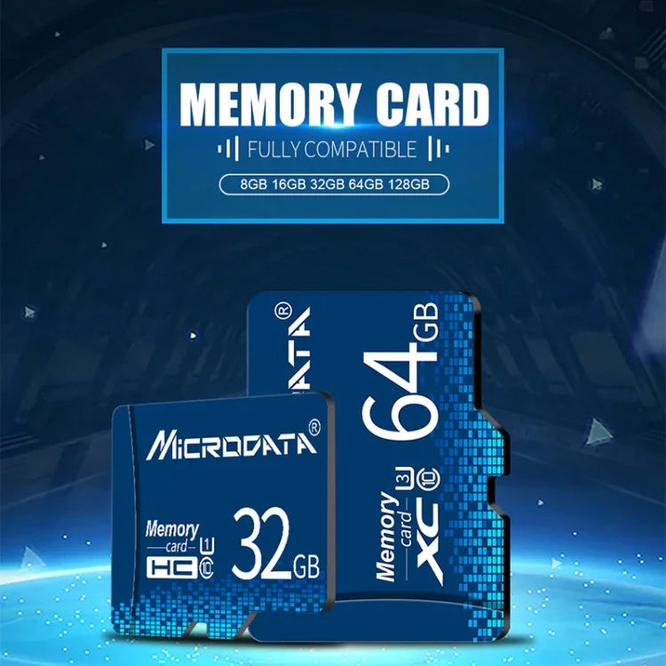 MICRODATA 16GB U1 Blue TF(Micro SD) Memory Card, 16GB