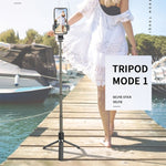 L03 Aluminum Alloy Foldable Bluetooth Tripod Selfie Stick, L03 White, L03 Black