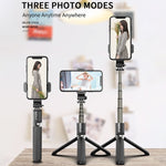 L03 Aluminum Alloy Foldable Bluetooth Tripod Selfie Stick, L03 White, L03 Black