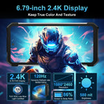 Unihertz 8849 Tank 2 Pro Night Vision Projector Rugged Phone, 12GB+256GB, 6.79 inch Android 14 MTK6789 Octa Core, Network: 4G