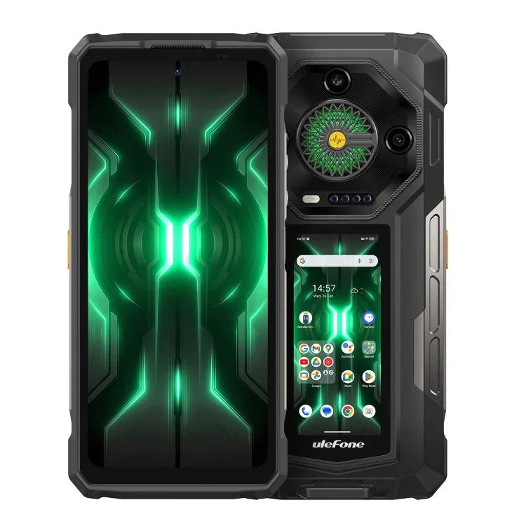 Ulefone Armor 33 Pro Rugged Phone, 16GB+512GB, Night Vision, 6.95 inch + 3.4 inch Dual Screen Android 14 MediaTek Dimensity 7300X Octa Core, Network: 5G, OTG, NFC, Armor 33 Pro
