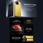 Xiaomi POCO F7 Ultra Global, 12GB+256GB, In-screen Fingerprint, 6.67 inch Xiaomi HyperOS 2 Snapdragon 8 Elite Octa Core, NFC, Network: 5G, 12GB+256GB