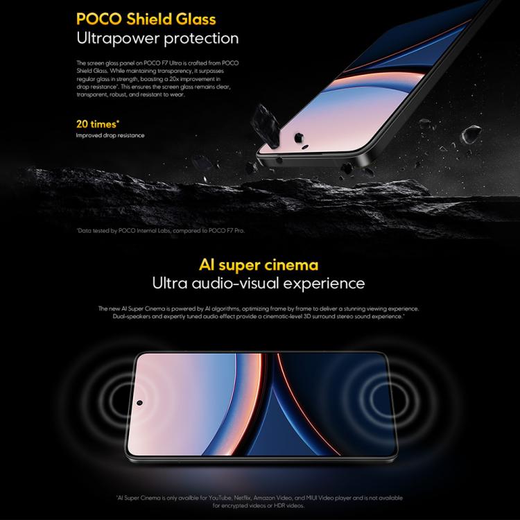 Xiaomi POCO F7 Ultra Global, 12GB+256GB, In-screen Fingerprint, 6.67 inch Xiaomi HyperOS 2 Snapdragon 8 Elite Octa Core, NFC, Network: 5G, 12GB+256GB