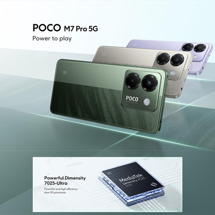 Xiaomi POCO M7 Pro 5G Global, 8GB+256GB, In-screen Fingerprint, 6.67 inch Xiaomi HyperOS 2 MediaTek Dimensity 7025-Ultra Octa Core, NFC, Network: 5G, 8GB+256GB