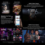 Blackview FORT 2 Rugged Phone, 8GB+128GB, 6.56 inch Android 15 MediaTek MT6769V/CB Helio G81 Octa Core, Network: 4G, OTG, NFC, 8GB+128GB
