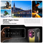 Ulefone RugKing 5 Pro Rugged Phone, Side Fingerprint, 20000mAh Battery, 6.78 inch Android 16 Unisoc T7250 Octa Core, Network: 4G, NFC, OTG, RugKing 5 Pro, 8GB+256GB