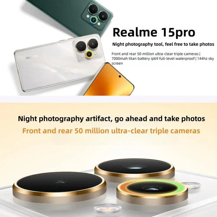 Realme 15 Pro, 16GB+512GB, 6.8 inch Realme UI 6.0 Android 15 Snapdragon 7 Gen 4 Octa Core, NFC, Network: 5G, 16GB+512GB