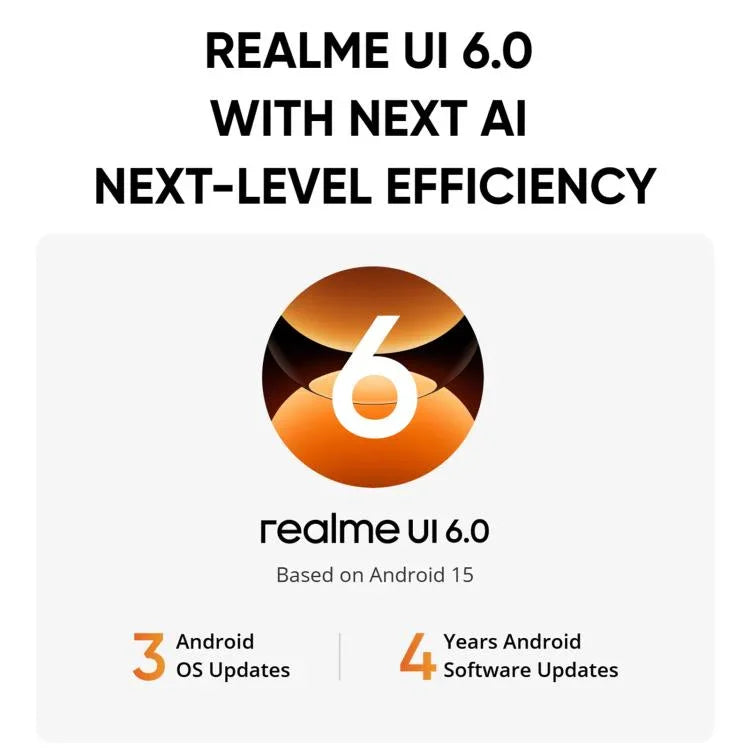 Realme 15T, 8GB+256GB, Screen Fingerprint Identification, 6.57 inch Realme UI 6.0 Android 15 MediaTek Dimensity 6400 Max Octa Core, NFC, Network: 5G, 8GB+256GB