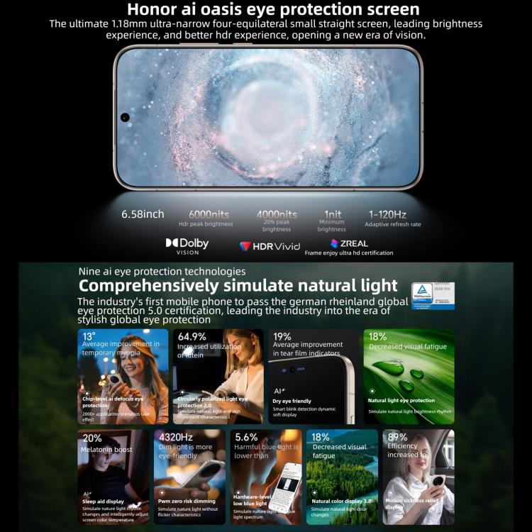 Honor Magic8, 16GB+512GB, Screen Fingerprint, 6.58 inch MagicOS 10.0 / Android 16 Snapdragon 8 Elite Gen 5th Octa Core, Network: 5G, NFC, OTG, 16GB+512GB