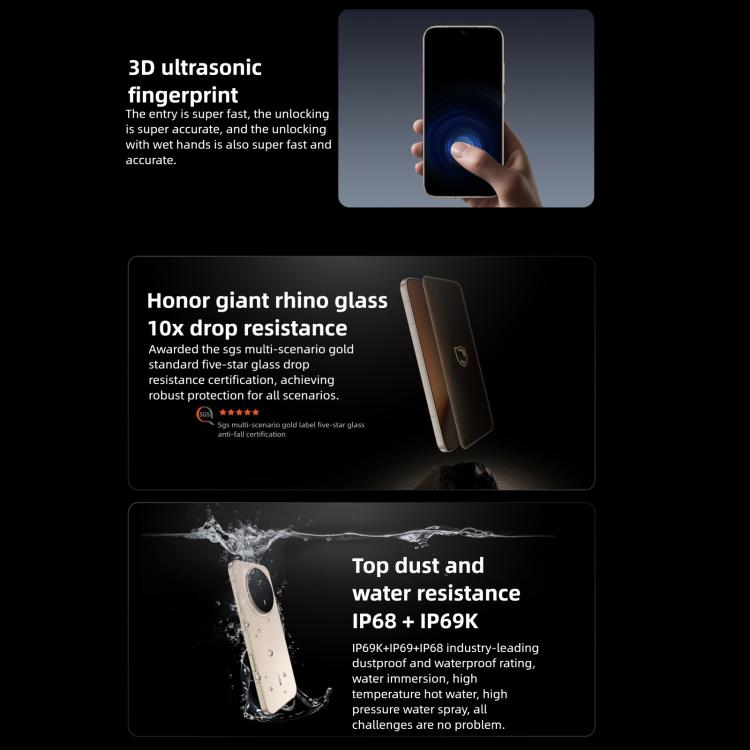 Honor Magic8, 16GB+512GB, Screen Fingerprint, 6.58 inch MagicOS 10.0 / Android 16 Snapdragon 8 Elite Gen 5th Octa Core, Network: 5G, NFC, OTG, 16GB+512GB