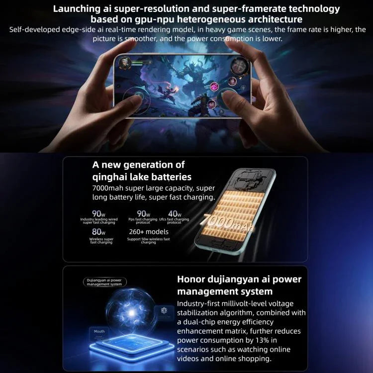 Honor Magic8 Pro, 16GB+512GB, Screen Fingerprint, 6.71 inch MagicOS 10.0 / Android 16 Snapdragon 8 Elite Gen 5 Octa Core, Network: 5G, NFC, OTG, 16GB+512GB