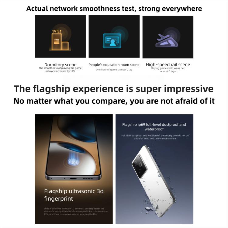 Realme GT7, 12GB+256GB, 6.8 inch Android 15 / Realme UI 6.0 MediaTek Dimensity 9400+ Octa Core, NFC, Network: 5G, Support Google Play, 12GB+512GB