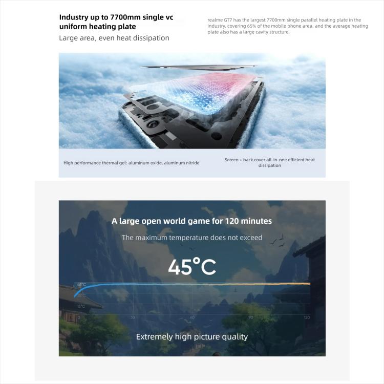 Realme GT7, 16GB+512GB, 6.8 inch Android 15 / Realme UI 6.0 MediaTek Dimensity 9400+ Octa Core, NFC, Network: 5G, Support Google Play, 16GB+512GB