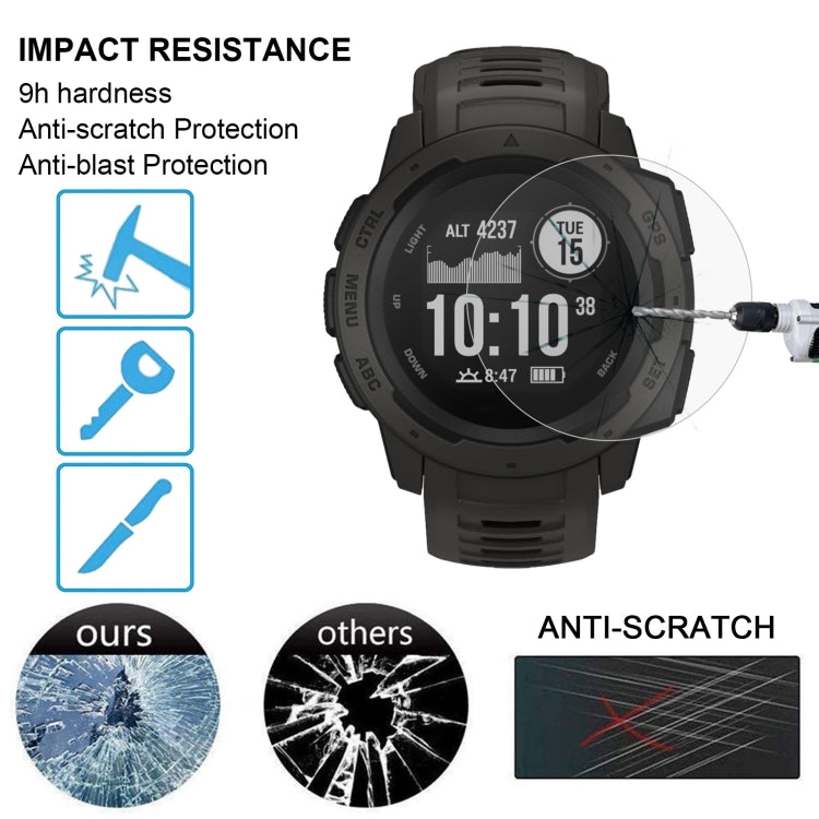 ENKAY Hat-Prince for 38mm Diameter Circular Dial Smart Watch 0.2mm 9H Surface Hardness 2.15D Curved Explosion-proof Tempered Glass Screen Film