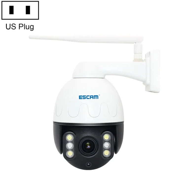 ESCAM Q5068 H.265 5MP Pan / Tilt / 4X Zoom WiFi Waterproof IP Camera, Support ONVIF Two Way Talk & Night Vision, AU Plug, UK Plug, US Plug, EU Plug, AU Plug