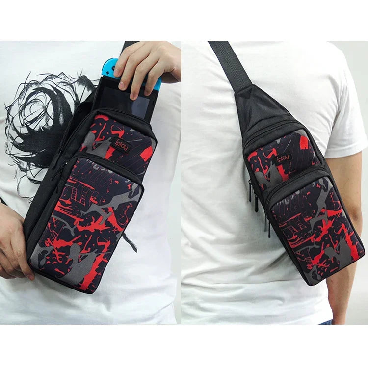 iplay HBS-167 Portable Shoulder Crossbody Storage Bag for Nintendo Switch, HBS-167