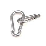 M11 Stainless Steel Carabiner Spring Hook Multi-tool Mountaineering Buckle Lock Camping Hook Rope, Inner Diameter: 10.84mm, M11