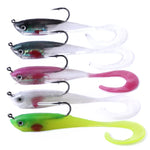 HENGJIA SO050-1 5 PCS 11cm/16g Luya Fishing Lure Fishing Gear Sea Bass Soft Fish with Hook, SO050-2, SO050-1, SO050-5, SO050-4