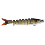 HENGJIA JM024-X 6# 13.6cm 18.7g Multi-section Plastic Hard Baits Artificial Fishing Lures with Treble Hook, Random Color Delivery, JM024-X 6# 13.6cm