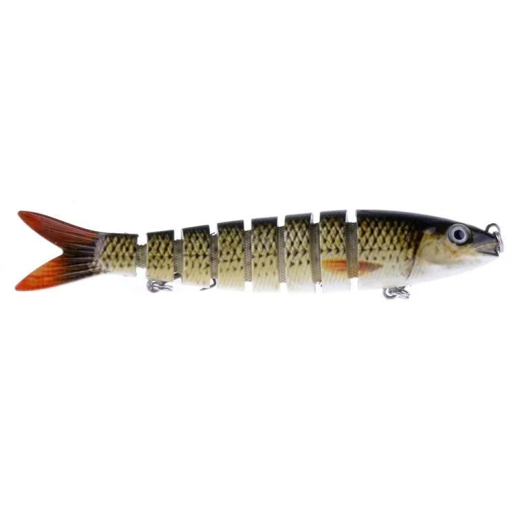 HENGJIA JM024-X 6# 13.6cm 18.7g Multi-section Plastic Hard Baits Artificial Fishing Lures with Treble Hook, Random Color Delivery, JM024-X 6# 13.6cm