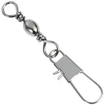 20pcs 8# 3.5cm Fishing Connectors Barrel Swivel with Safety Snap Ring, 20pcs 8# 3.5cm