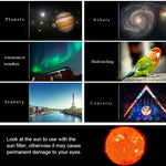 WR852 16x/66x70 High Definition High Times Astronomical Telescope with Tripod, 66x70 Blue