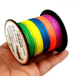 HENGJIA Colorful 8.0# 0.50mm 80LB 40.8kg Tension 300m Extra Strong 4 Shares Braid PE Fishing Line Kite Line, 8.0# 0.50mm 80LB