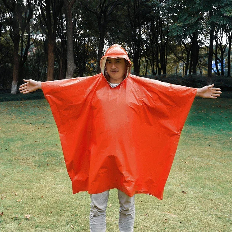 AOTU AT9052 Outdoor Camping Long First Aid Raincoat