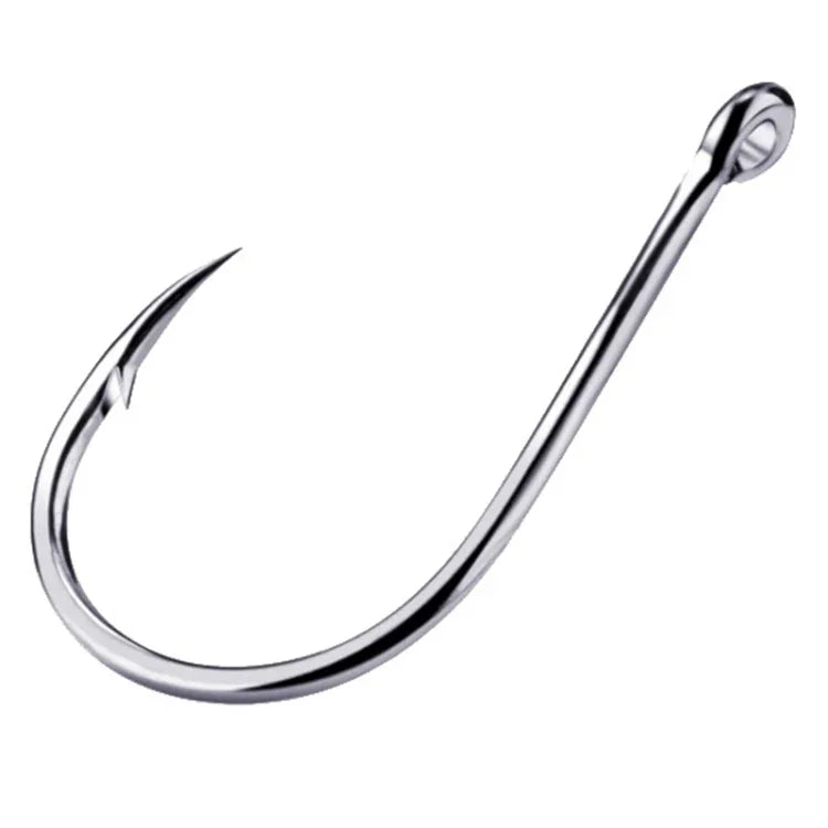 500 PCS Mixed Size Fish Barbed Hook Fishing Hooks with Hole, 3-12# with Hole