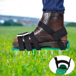 Garden Lawn Garden Tools Grass Ripper Spiked Shoes with 8 Metal Buckles, With 8 Metal Buckles (Green), With 8 Metal Buckles (Black)